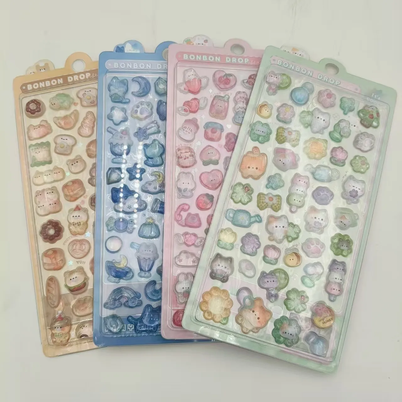 3D reliefne otroške nalepke so pripravljene za pošiljanje