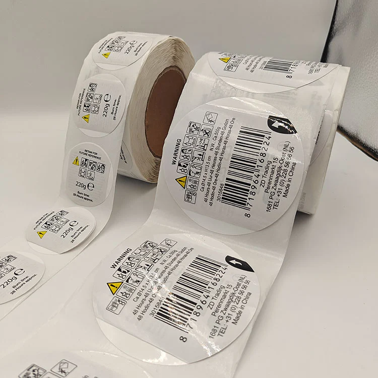 Večplastna nalepka s črtno kodo
